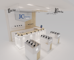 ออกแบบร้านมือถือ JC Mobile : Accessories Shop ห้าง Imperial World สำโรง